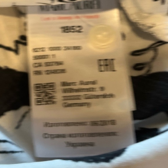 🖤 MARC AUREL – Black & White Graphic Print Blouse – Size 42 - Picture 3 of 11